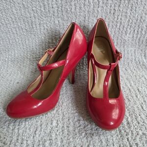 Red Patent Heels